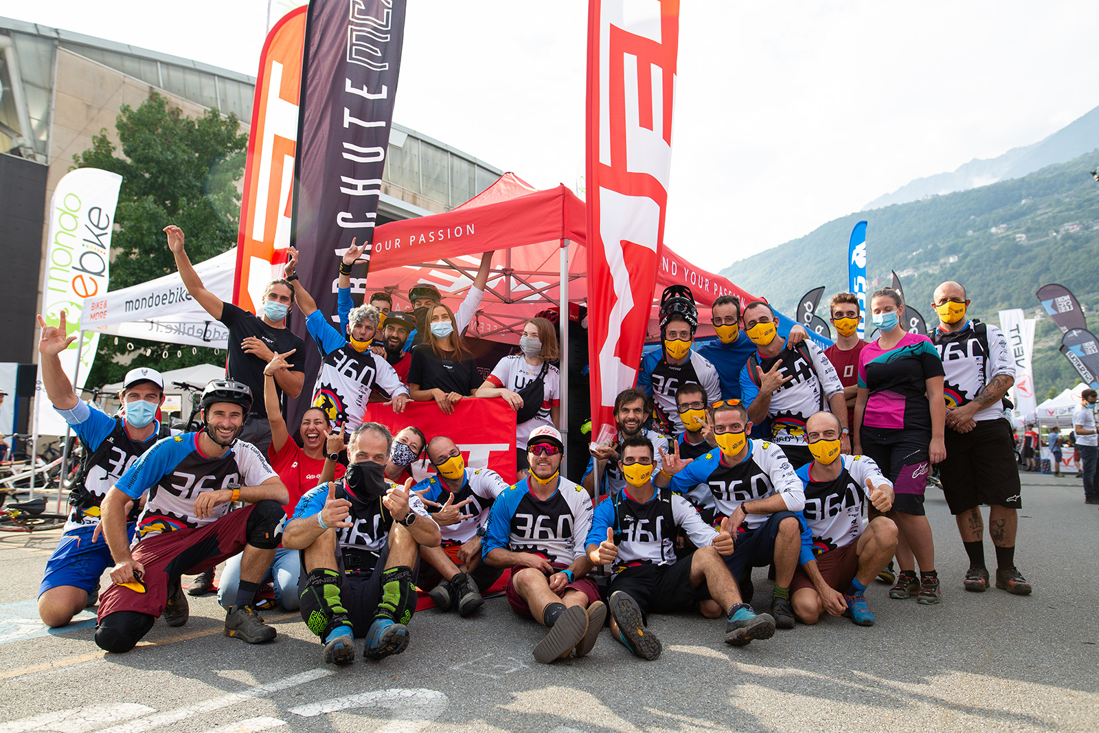 Il team del Valtellina Ebike Festival 2020